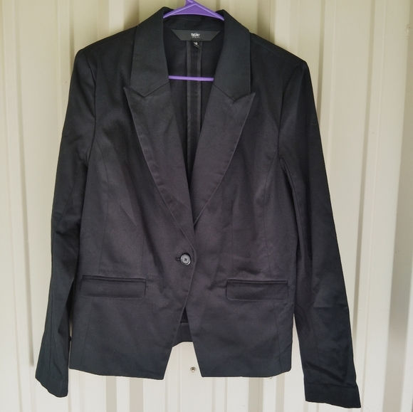 Women's Lightweight Black Blazer Jacket Plus Size 16 - Picture 1 of 3